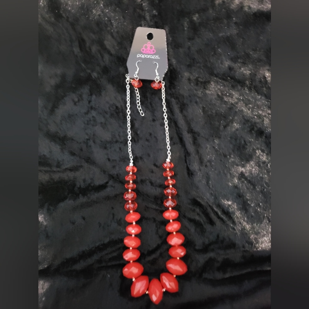 Paparazzi Necklace and Earrings